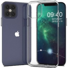 iPhone 12 Pro Max Kılıf Lüx Şeffaf Silikon KAYALI27-Y7898UKY