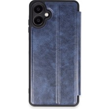 Samsung Galaxy A06 Kılıf Flip Cover - Lacivert KAYALI27-Y7898UKY