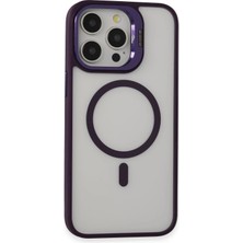 iPhone 15 Pro Kılıf Roblox Lens Magsafe Standlı Kapak - Derin Mor KAYALI27-Y7898UKY
