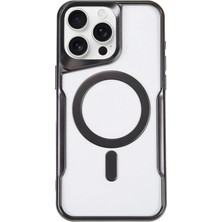 iPhone 16 Pro Kılıf Boyi Magsafe Silikon Kapak - Siyah KAYALI27-Y7898UKY