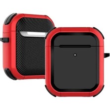 Airpods 2 (2.nesil) Tank Kılıf - Kırmızı KAYALI27-Y7898UKY
