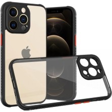 iPhone 13 Pro Kılıf Miami Şeffaf Silikon - Siyah KAYALI27-Y7898UKY