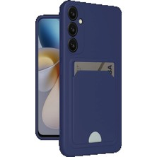 Samsung Galaxy A35 5g Kılıf Kelvin Kartvizitli Silikon - Lacivert KAYALI27-Y7898UKY