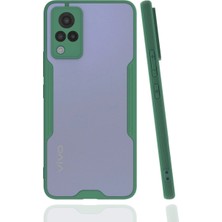 Vivo V21 Kılıf Platin Silikon - Yeşil KAYALI27-Y7898UKY