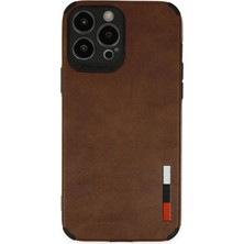 iPhone 13 Pro Max Kılıf Loop Deri Silikon - Kahverengi KAYALI27-Y7898UKY