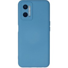 Oppo A96 Kılıf Nano Içi Kadife Silikon - Mavi KAYALI27-Y7898UKY