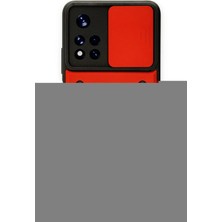 Xiaomi Poco M4 Pro 5g Kılıf Pars Lens Yüzüklü Silikon - Kırmızı KAYALI27-Y7898UKY