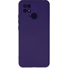 Xiaomi Redmi 10C Kılıf Nano Içi Kadife Silikon - Mor KAYALI27-Y7898UKY