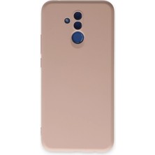 Huawei Mate 20 Lite Kılıf Nano Içi Kadife Silikon - Pudra KAYALI27-Y7898UKY