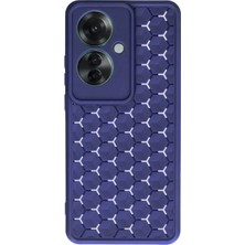Oppo Reno 11F Kılıf Petek Silikon Kapak - Lacivert KAYALI27-Y7898UKY