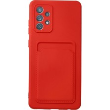 Samsung Galaxy A13 4g Kılıf Kelvin Kartvizitli Silikon - Kırmızı KAYALI27-Y7898UKY