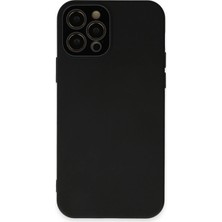iPhone 12 Pro Kılıf Lansman Glass Kapak - Siyah KAYALI27-Y7898UKY