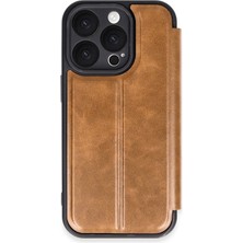 iPhone 16 Pro Kılıf Flip Cover - Taba KAYALI27-Y7898UKY