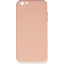iPhone 6 Plus Kılıf Nano Içi Kadife Silikon - Pudra KAYALI27-Y7898UKY