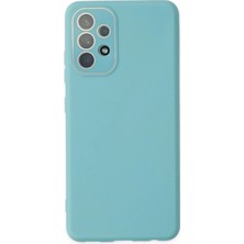 Samsung Galaxy A53 5g Kılıf Lansman Glass Kapak - Turkuaz KAYALI27-Y7898UKY