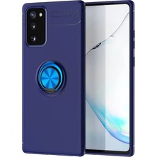 Samsung Galaxy Note 20 Kılıf Range Yüzüklü Silikon - Mavi KAYALI27-Y7898UKY