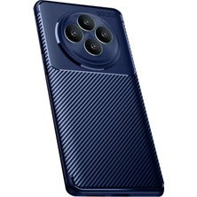 Oppo Reno 11 Fs Kılıf Auto Focus Karbon Kapak - Lacivert KAYALI27-Y7898UKY