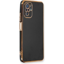 Xiaomi Redmi Note 10 Kılıf Volet Silikon - Siyah KAYALI27-Y7898UKY