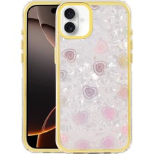 Apple iPhone 16 Lumi Desenli Kapak - Sarı KAYALI27-Y7898UKY