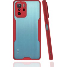 Xiaomi Poco X3 Gt Kılıf Platin Silikon - Kırmızı KAYALI27-Y7898UKY