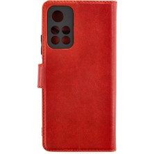 Xiaomi Redmi Note 11T Kılıf Trend S Plus Kapaklı Kılıf - Kırmızı KAYALI27-Y7898UKY