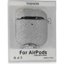 Airpods 2 (2.nesil) Spell Simli Kılıf - Gümüş KAYALI27-Y7898UKY