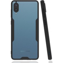 Samsung Galaxy A02 Kılıf Platin Silikon - Siyah KAYALI27-Y7898UKY