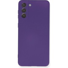 Samsung Galaxy S21 Plus Kılıf Nano Içi Kadife Silikon - Mor KAYALI27-Y7898UKY