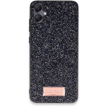 Samsung Galaxy A05 Bright Simli Kapak - Siyah KAYALI27-Y7898UKY