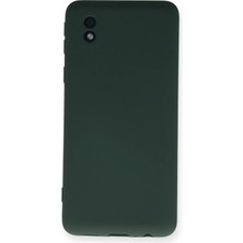 Samsung Galaxy A01 Core Kılıf Nano Içi Kadife Silikon - Koyu Yeşil KAYALI27-Y7898UKY