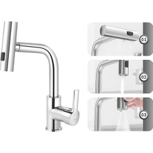 MegaVitrin Venezia Smart Mix Spiralli Mutfak Evye Bataryası Krom