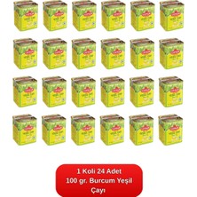 Çaykur Burcum Yeşil Çayı Teneke Kutu 100 Gr. 24'lü Koli