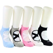 Carnaval Socks Pilates & Yoga Silikonlu Kaymaz Tabanlı 5\\\'li Patik Çorap Seti