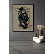 Jack Sparrow Kaptan Yağlı Boya Görünümlü Sanat Ev,ofis,mutfak,yatak Odası Tablosu Çerçeve Görünümlü