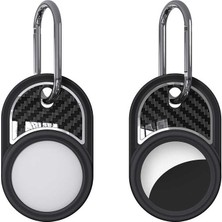 Oyo Store ​zore Airtag 05 Uyumlu Silikon Anahtarlık-Siyah