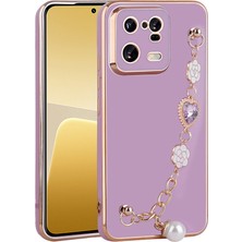 Oyo Store Xiaomi Mi 13 Pro Kılıf El Tutamaçlı Kamera Korumalı Oyo Taka Silikon Kapak-Mor