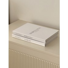 Aysa Home Decor 2’li Dekoratif Kitap Kutu Seti, Barcelona, Florence, Dekoratif Kutu