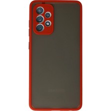 Samsung Galaxy A72 Kılıf Montreal Silikon Kapak - Kırmızı KAYALI27-Y7898UKY