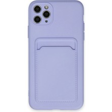 iPhone 11 Pro Max Kılıf Kelvin Kartvizitli Silikon - Lila KAYALI27-Y7898UKY