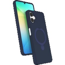 Samsung Galaxy A06 Regal Magsafe Standlı Kapak - Lacivert KAYALI27-Y7898UKY
