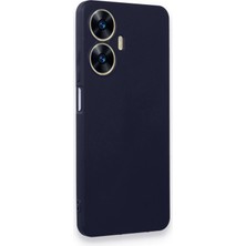 Realme C55 Kılıf First Silikon - Lacivert KAYALI27-Y7898UKY