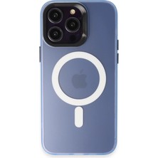 iPhone 15 Pro Max Kılıf Mateks Magsafe Kapak - Sierra Blue KAYALI27-Y7898UKY
