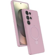 Samsung Galaxy S24 Ultra Regal Magsafe Standlı Kapak - Açık Pembe KAYALI27-Y7898UKY