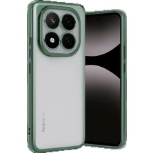 Xiaomi Redmi Note 14 Pro Plus Kılıf Lensli Silikon - Yeşil KAYALI27-Y7898UKY