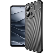 Pilanix Xiaomi Redmi 15C Kılıf Karbon Desenli Lux Negro Silikon