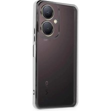 Vivo Y27 Kılıf Lensli Silikon - Gümüş KAYALI27-Y7898UKY