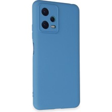Xiaomi Redmi Note 12 5g Kılıf Nano Içi Kadife Silikon - Mavi KAYALI27-Y7898UKY