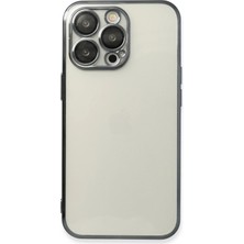 iPhone 14 Pro Kılıf Lensli Silikon - Siyah KAYALI27-Y7898UKY