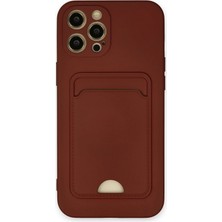 iPhone 12 Pro Max Kılıf Kelvin Kartvizitli Silikon - Bordo KAYALI27-Y7898UKY