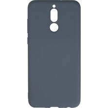 Huawei Mate 10 Lite Kılıf Nano Içi Kadife Silikon - Gri KAYALI27-Y7898UKY